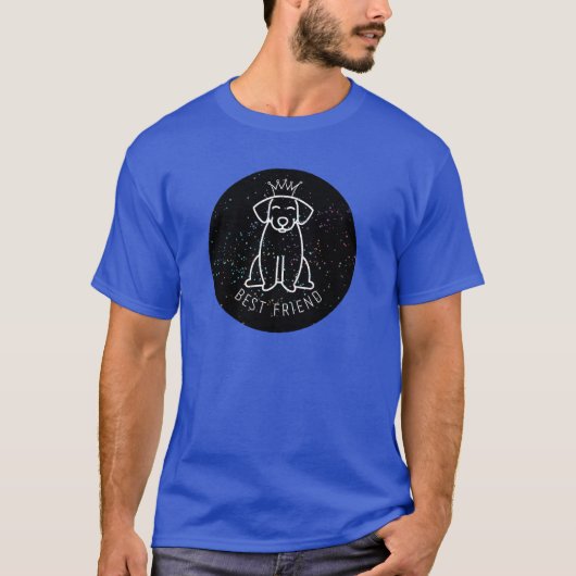犬の最高の友達フレンド Tシャツ (正面)
