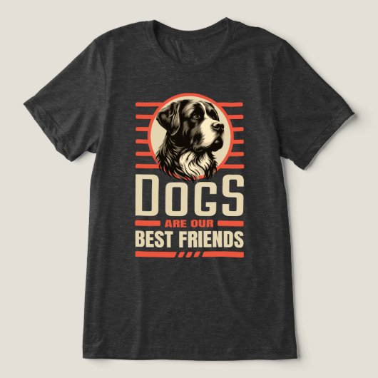 犬の最高の友達 トライブレンドＴシャツ (デザイン正面)