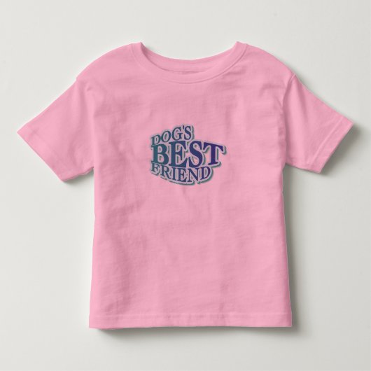 犬の最高の友達Tシャツとプレゼント トドラーTシャツ (正面)