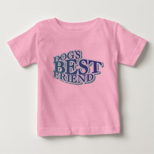 犬の最高の友達Tシャツとプレゼント ベビーTシャツ (正面)