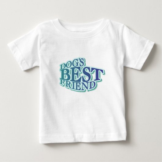 犬の最高の友達Tシャツとプレゼント ベビーTシャツ (正面)