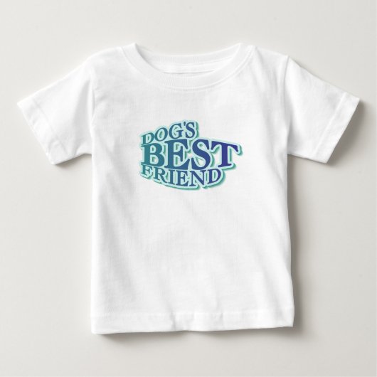 犬の最高の友達Tシャツとプレゼント ベビーTシャツ (正面)