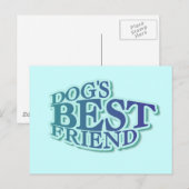 犬の最高の友達Tシャツとプレゼント ポストカード (正面/裏面)