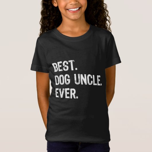 犬の最高の叔父が贈り物おもしろい父親の日キリスト Tシャツ (正面)