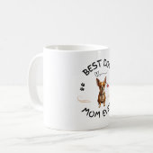 犬の最高の母は今まで – 愛らしいパグ犬のマグカップ コーヒーマグカップ (正面左)