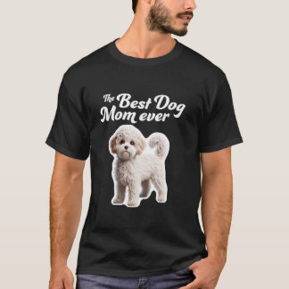 犬の最高の母は常にマルティポ Tシャツ