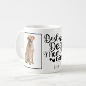 犬の最高の母は常に写真のコーヒーマグ コーヒーマグカップ (正面左)
