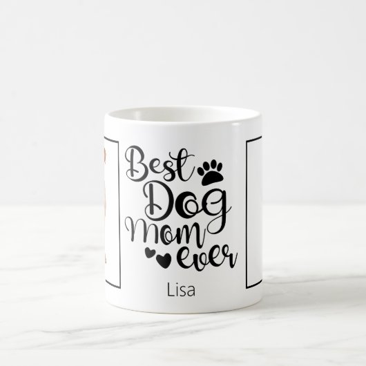 犬の最高の母は常に写真のコーヒーマグ コーヒーマグカップ (中央)