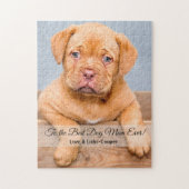 犬の最高の母へののカスタム写真 ジグソーパズル (縦)
