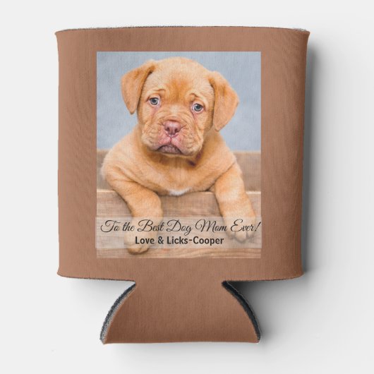 犬の最高の母へののカスタム写真 缶クーラー (正面)