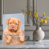 犬の最高の母への写真とカスタム文字 シーズンカード