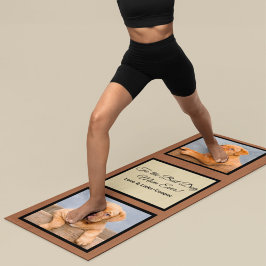 犬の最高の母への写真とカスタム文字 ヨガマット