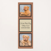 犬の最高の母への写真とカスタム文字 ヨガマット (正面)