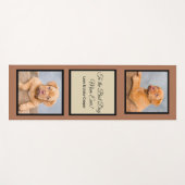 犬の最高の母への写真とカスタム文字 ヨガマット (正面(横))