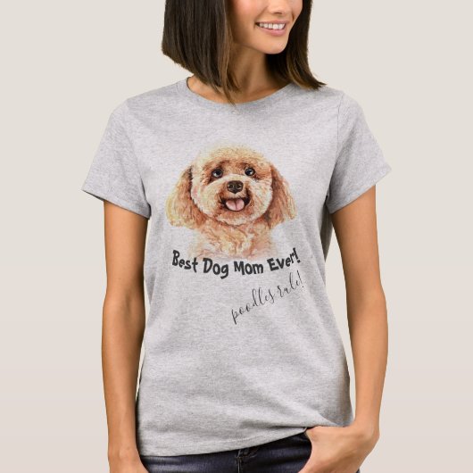犬の最高の母 Tシャツ (正面)