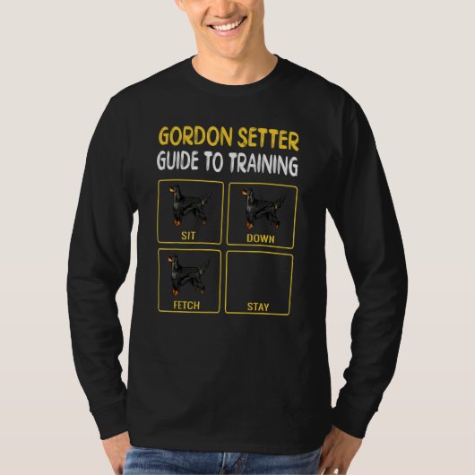 犬の服従を訓練するためのゴードン・セッター・ガイド Tシャツ (正面)