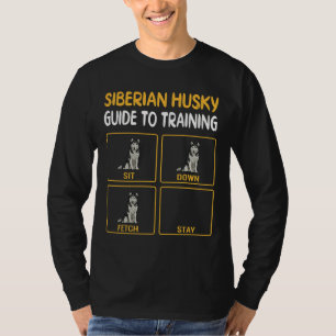 犬の服従を訓練するためのシベリアのハスキーのガイド Tシャツ