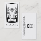 犬の服従トレーナー 名刺 (正面/裏面)