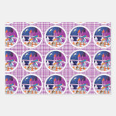 犬の望遠鏡 ラッピングペーパーシート (正面3)