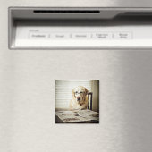 犬の朝のルーチン マグネット (インサイチュ (食洗機))