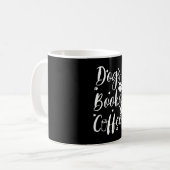 犬の本 コーヒー 犬好き 本の虫 コーヒーマグカップ (正面左)