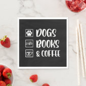 犬の本 コーヒー 笑える犬 スタンダードランチョンナプキン (インサイチュ)