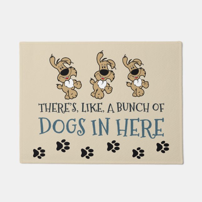 犬の束はこちら18" x 24" Door Mat ドアマット (正面)