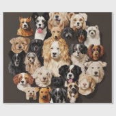 犬の束を包む紙 ラッピングペーパー (フラット)