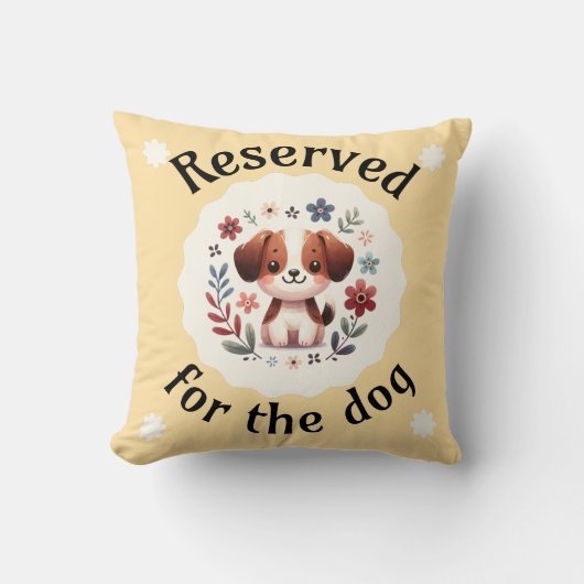 犬の枕用に用意されている クッション (正面)