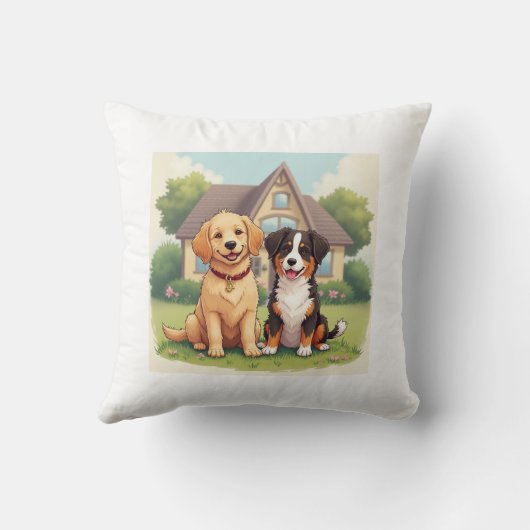 犬の枕 クッション (裏面)