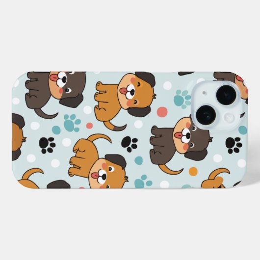 犬の柄 Case-Mate iPhoneケース (裏面 (横))