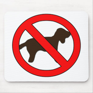 犬の標識なし マウスパッド