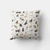 犬の模様 クッション (裏面)