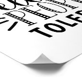 犬の歓迎の人々は許容されたタイポグラフィ犬のユーモア ポスター (角)