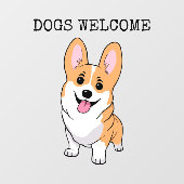 犬の歓迎 ウィンドウサイン (シート)