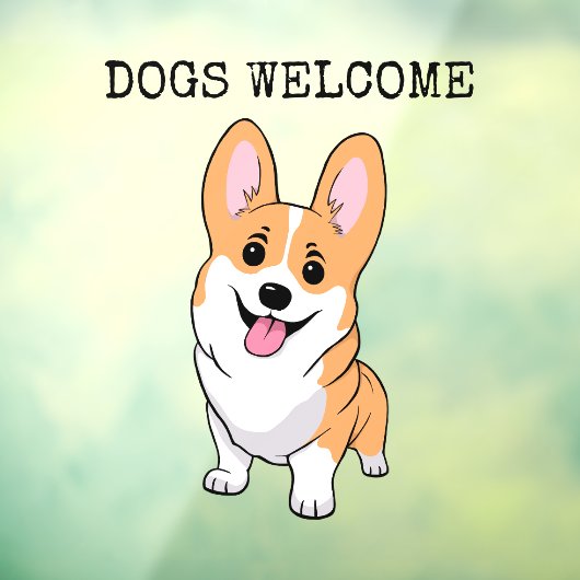 犬の歓迎 ウィンドウサイン (シート3)