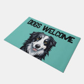犬の歓迎 ドアマット (アングル)