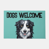 犬の歓迎 ドアマット (正面)