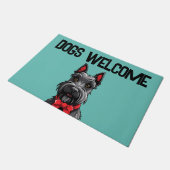 犬の歓迎 ドアマット (アングル)