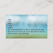 犬の歩くかペット搭乗の名刺 名刺 (裏面)