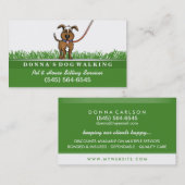 犬の歩くとペットの居座りサービスの名刺 名刺 (正面/裏面)