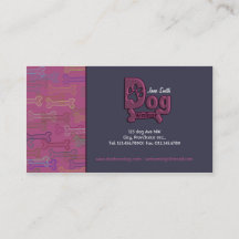 犬の歩くのカスタムな名刺