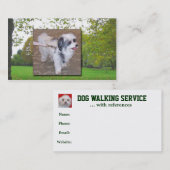 犬の歩くの名刺 名刺 (正面/裏面)