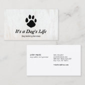 犬の歩くウォーカーPaw名刺 名刺 (正面/裏面)