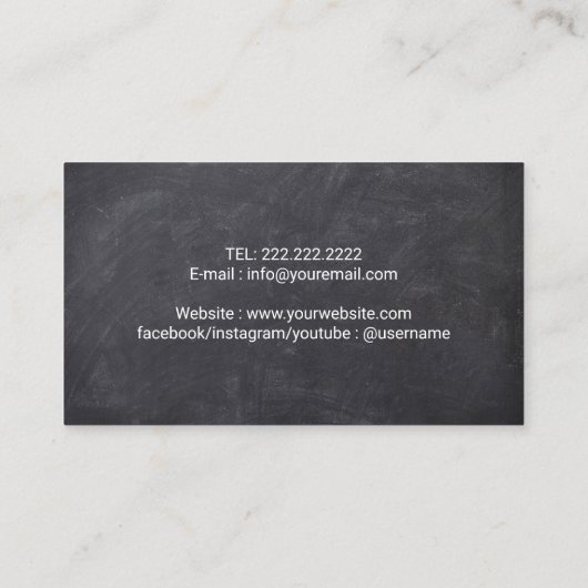 犬の歩くカスタムカラーポーペットシッター 名刺 (裏面)