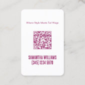 犬の歩くクリックWhatsAppで名刺をチャット 名刺 (裏面)