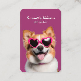 犬の歩くクリックWhatsAppで名刺をチャット 名刺