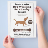 犬の歩くサービスズバイスザンヌダックスシュンドフライヤー チラシ (手)