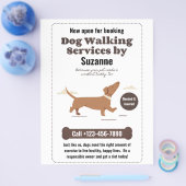 犬の歩くサービスズバイスザンヌダックスシュンドフライヤー チラシ (シングル)