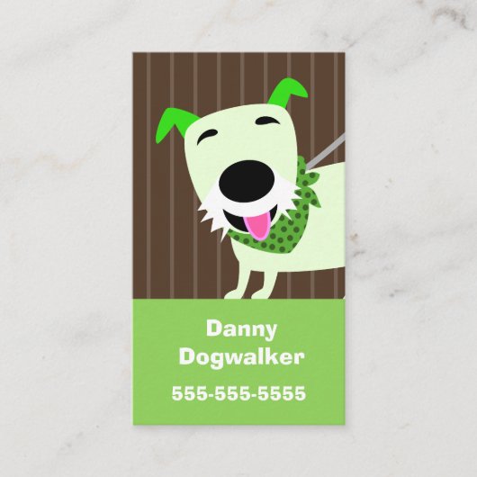犬の歩くサービス 名刺 (正面)
